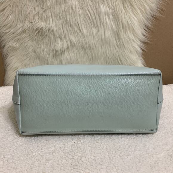 COACH Cross Grain Leather Zip Top CITY TOTE in Sea Glass F36875 - Picture 13 of 16